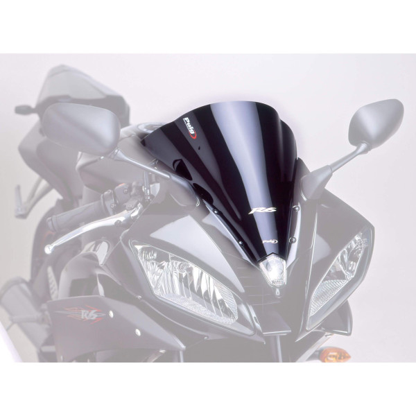 Puig Puig racing screen | black (opaque) | yamaha yzf-r6 2006>2007